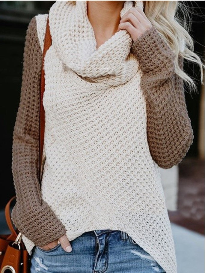 Colorblock Long Sleeve Sweater