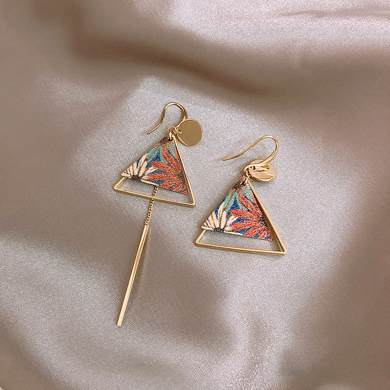 Ethnic style geometric earrings