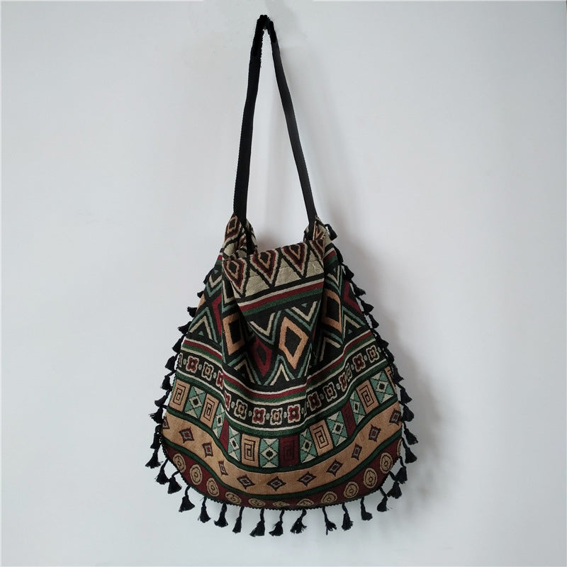 Ethnic style shoulder bag handbag