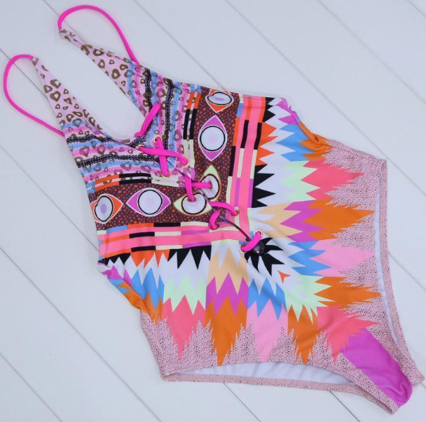 Fashion Ethnic Boho  Tones Swimsuit