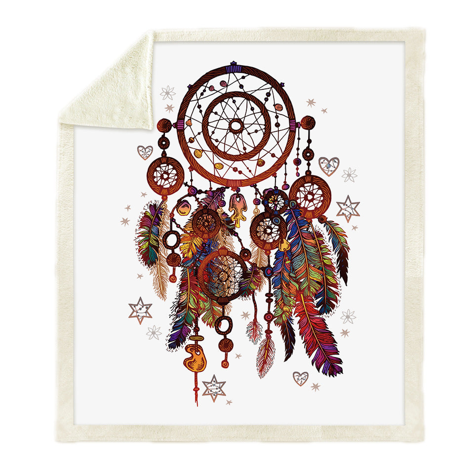 Fashionable digital printing dream catcher blanket