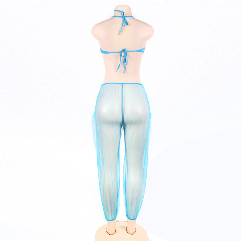 European And American Sexy Lingerie Set India See-through Mesh