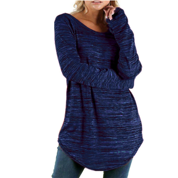 Loose round neck top