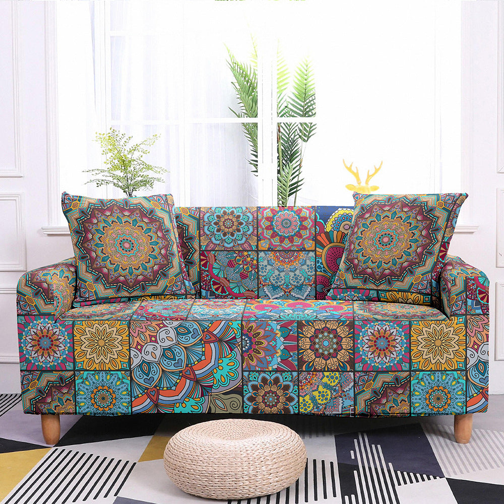 Boho Style Sofa All-inclusive Non-slip Elastic Cover