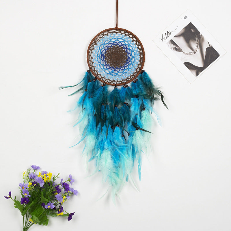 Ins Feather Halloween Wind Dream Catcher Pendant
