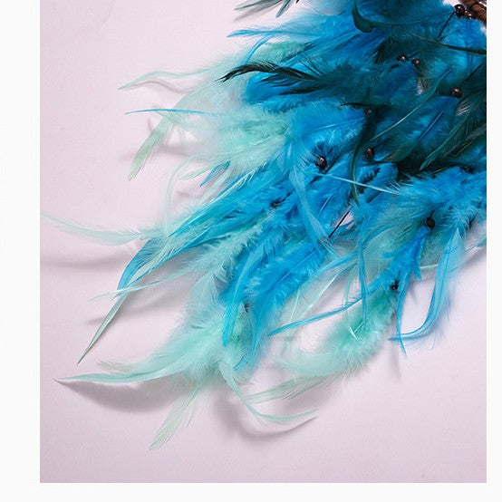 Ins Feather Halloween Wind Dream Catcher Pendant