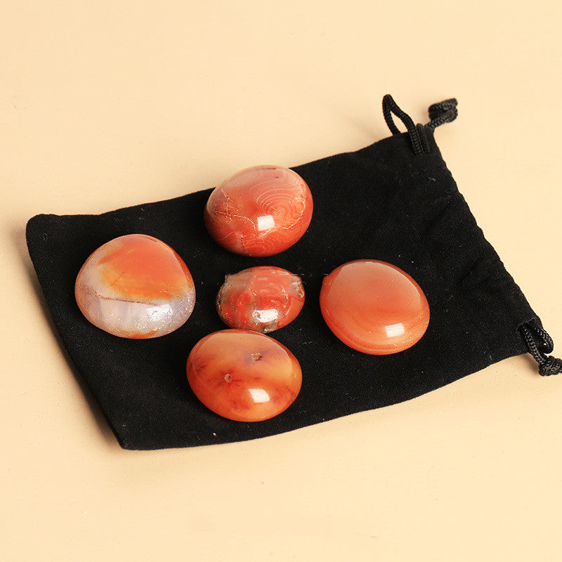 Polished And Polished Rolling Stone Crystal Red Agate