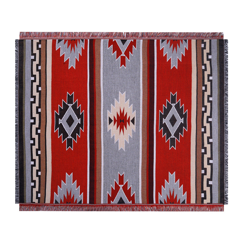 Kashgar Style Bohemian Blanket Ethnic Style Fabric Blanket