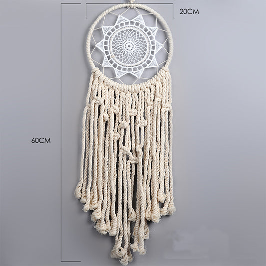 Nordic hand-woven tapestry dream catcher