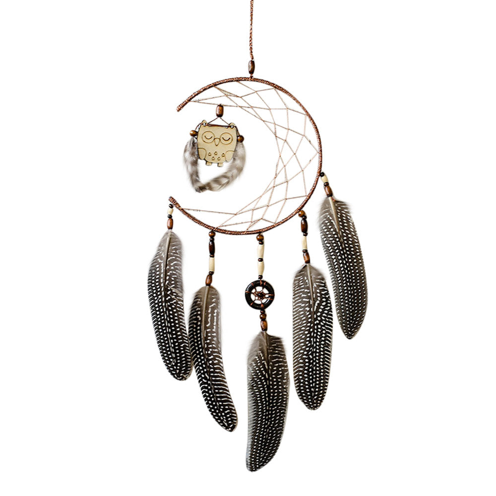 Dreamnet white feather Pendant