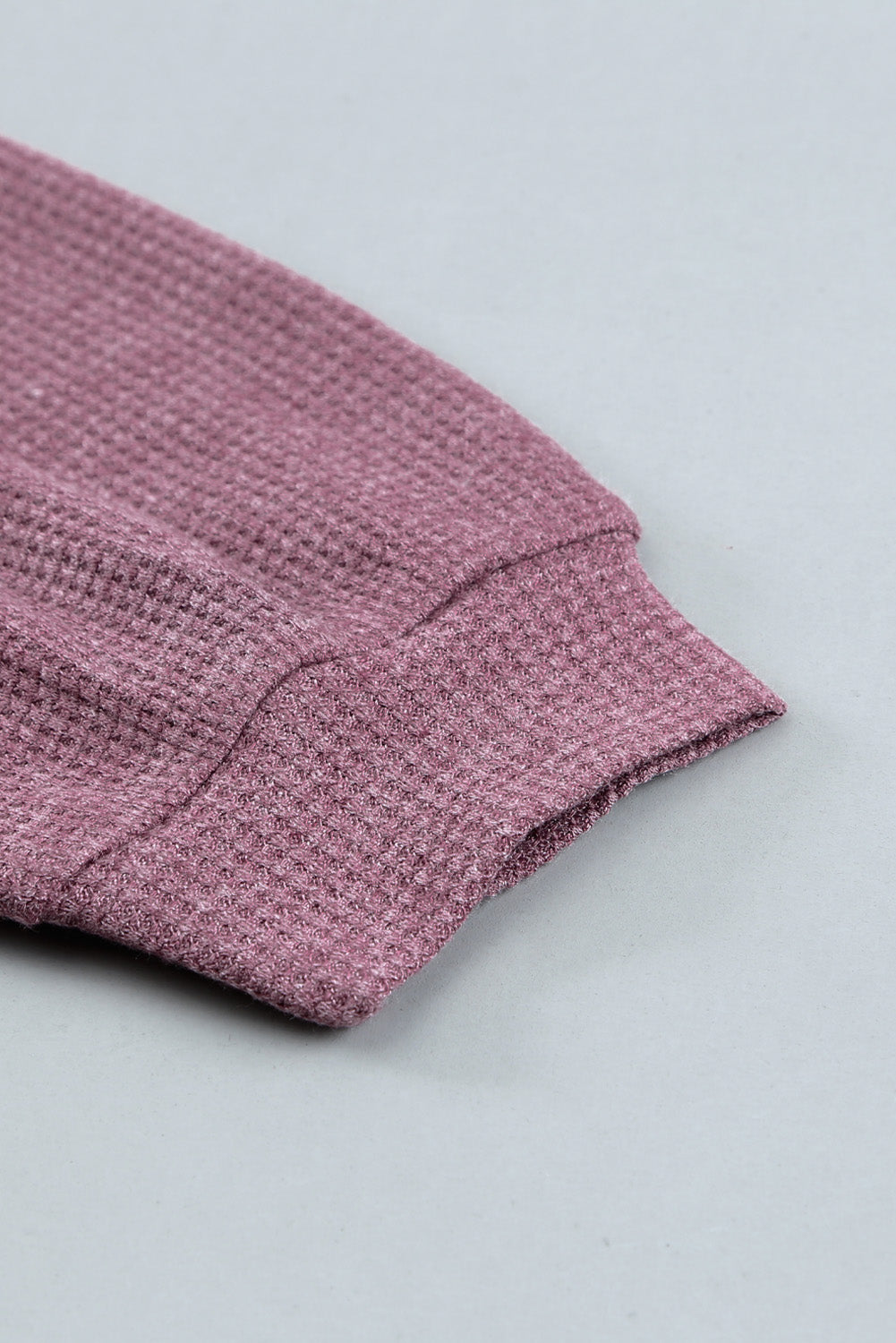 Twist Knot Long Sleeve Waffle Knit Crop Top