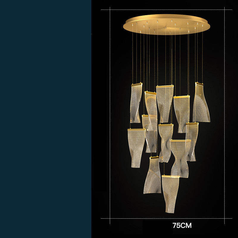 Duplex Building Chandelier Simple Modern Nordic Light Luxury