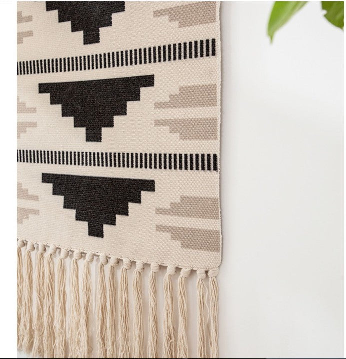 Nordic tapestry decoration hand-woven cotton