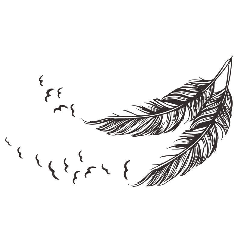 Simple Pure Color Feather Bird Bedroom Porch