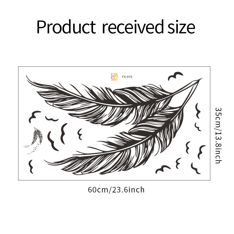 Simple Pure Color Feather Bird Bedroom Porch