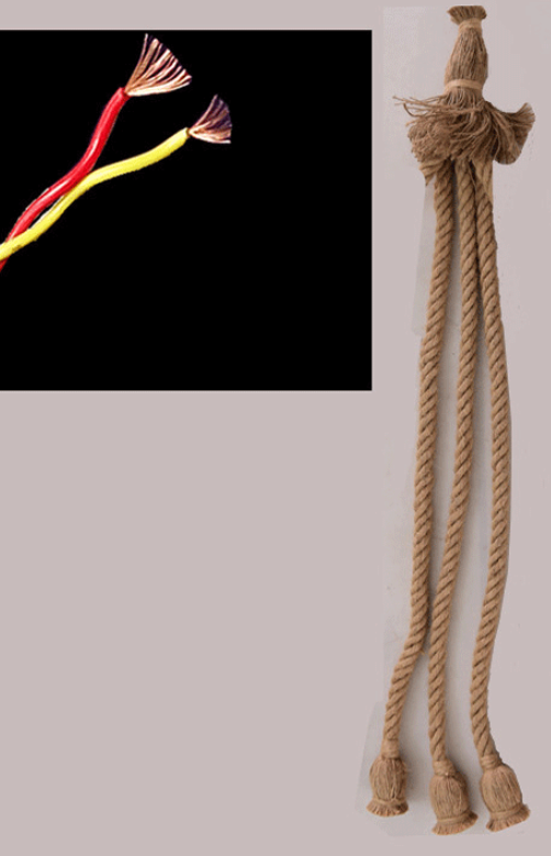 Long hemp rope retro hemp chandelier decorative craft light diy handmade creative hemp rope