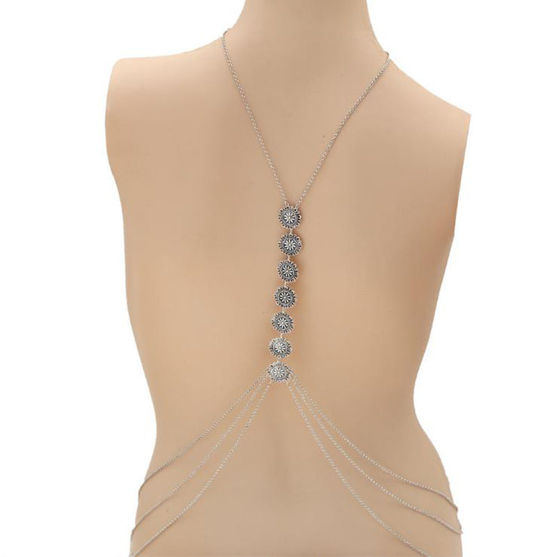 Vintage Carved Body Chain Beach Bikini Ethnic