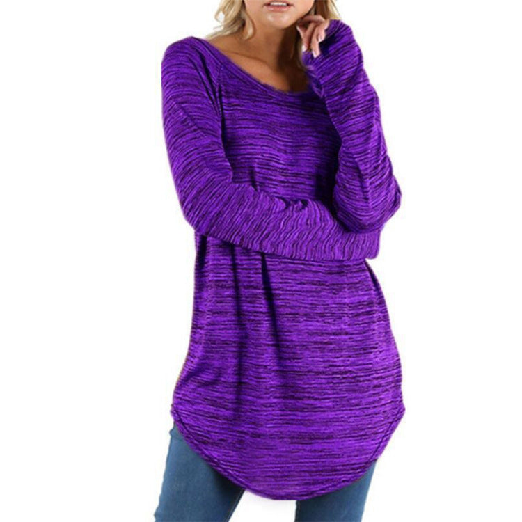 Loose round neck top