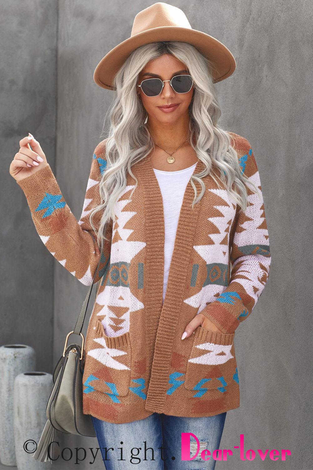 Moraga Pocketed Aztec Cardigan