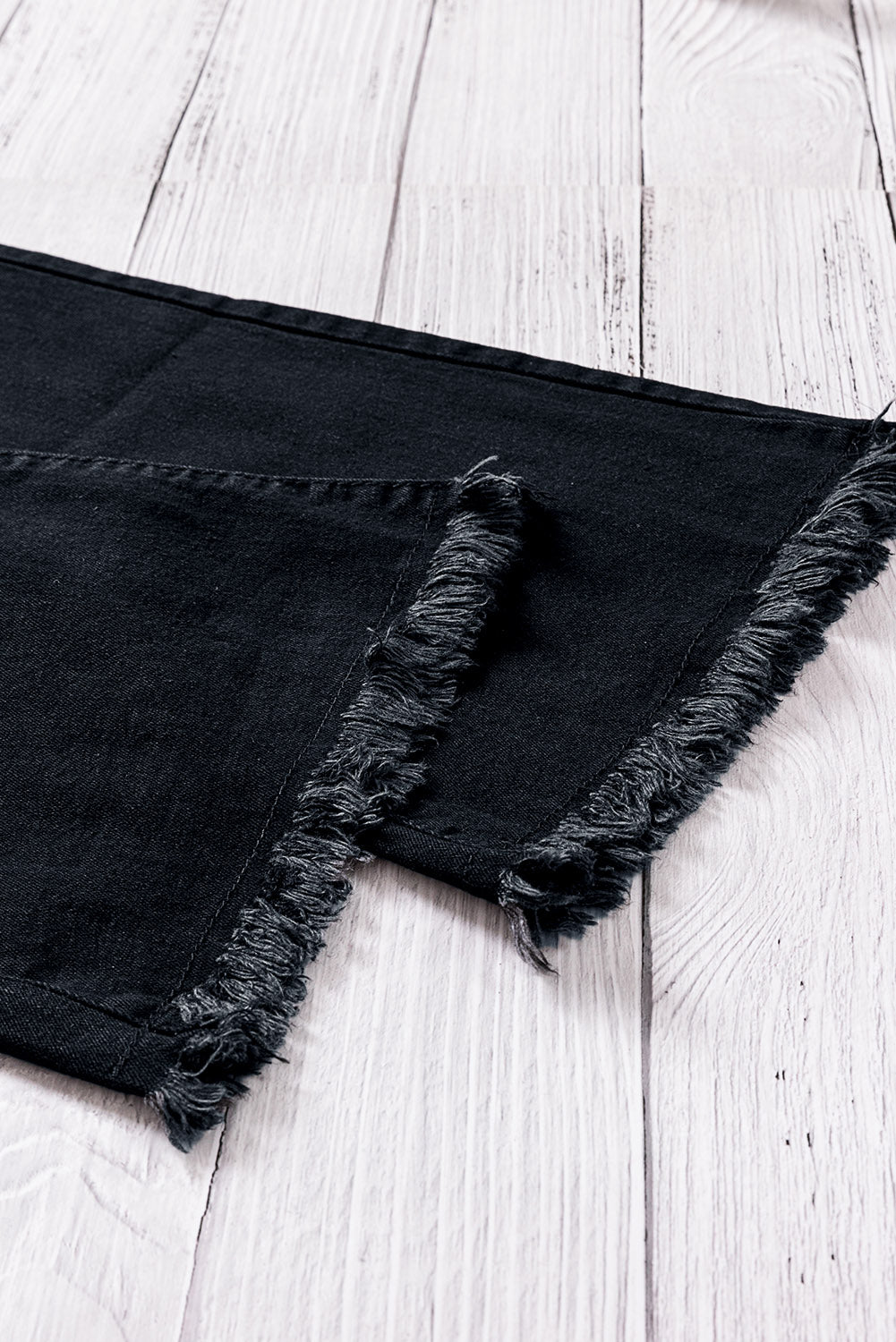 High Waist Ripped Bell Bottom Jeans