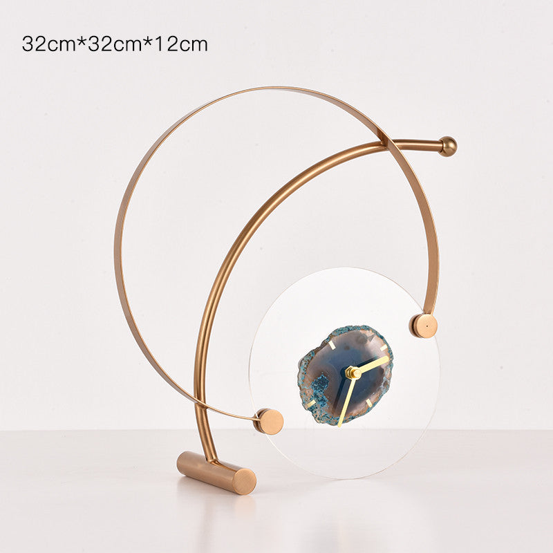 Nordic Creative Metal Decoration Clock Desktop European Style