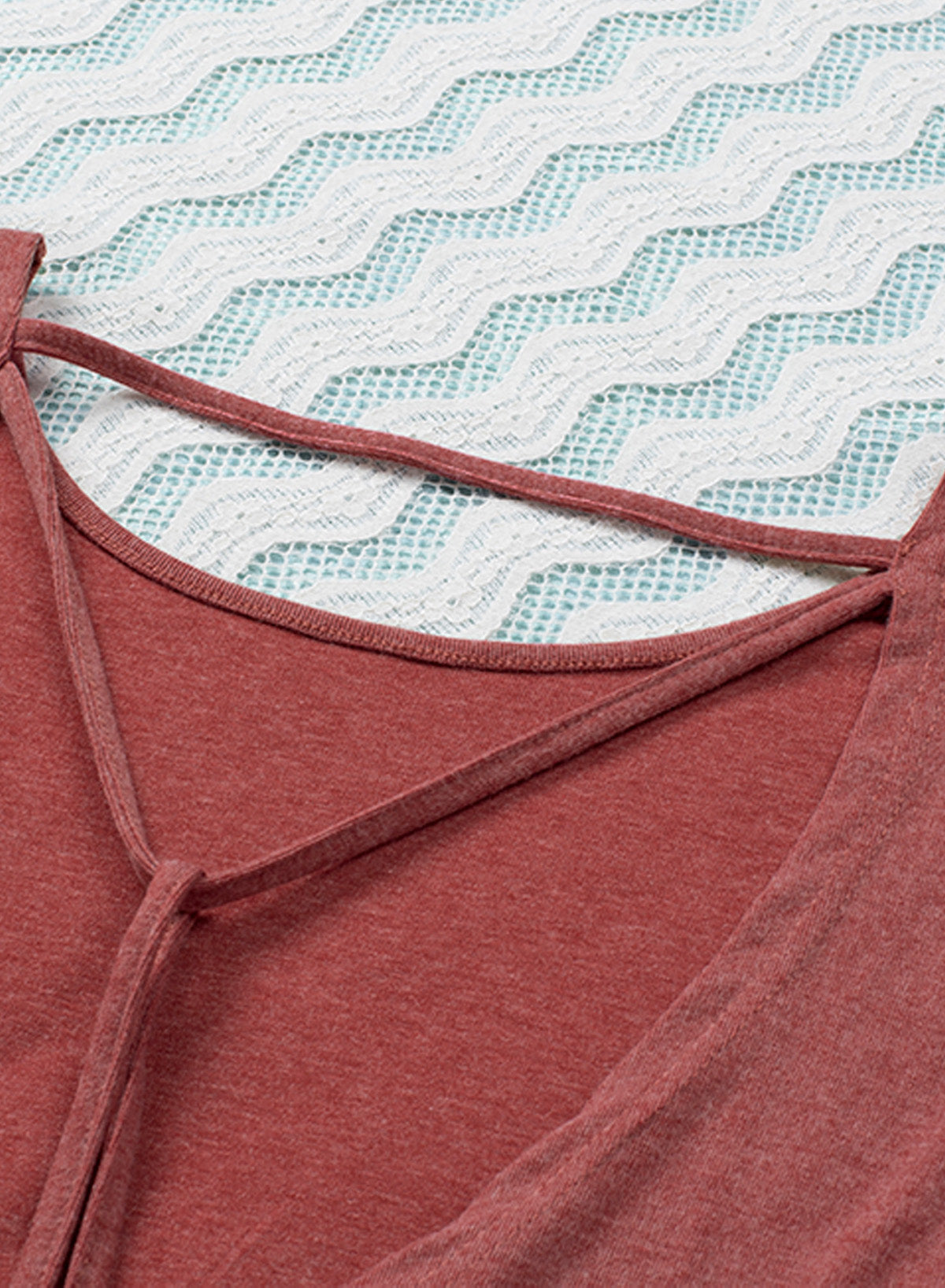 Hollow-out Ruched Back Long Sleeve Top