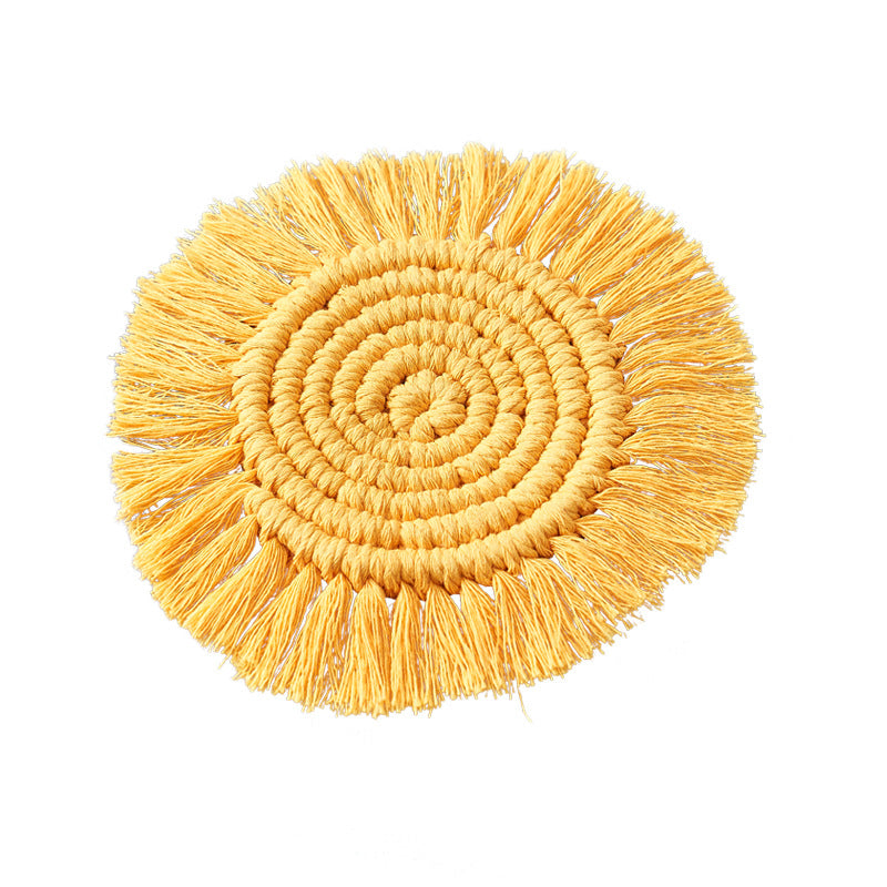 Nordic Hand-woven Cotton Decoration Coaster