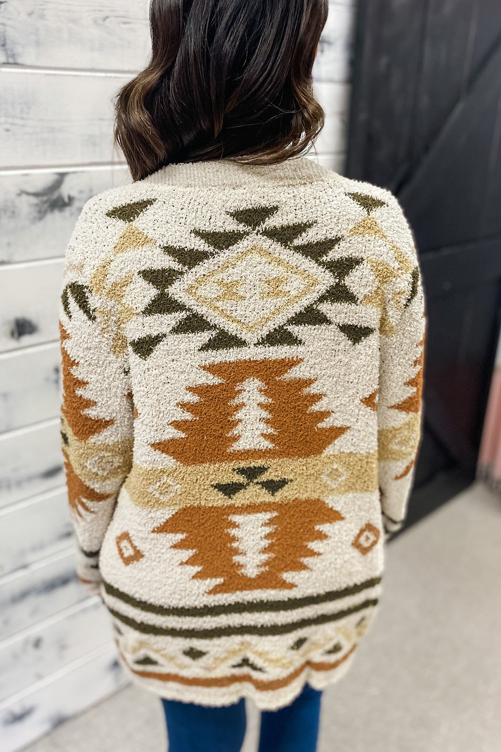 Moraga Pocketed Aztec Cardigan