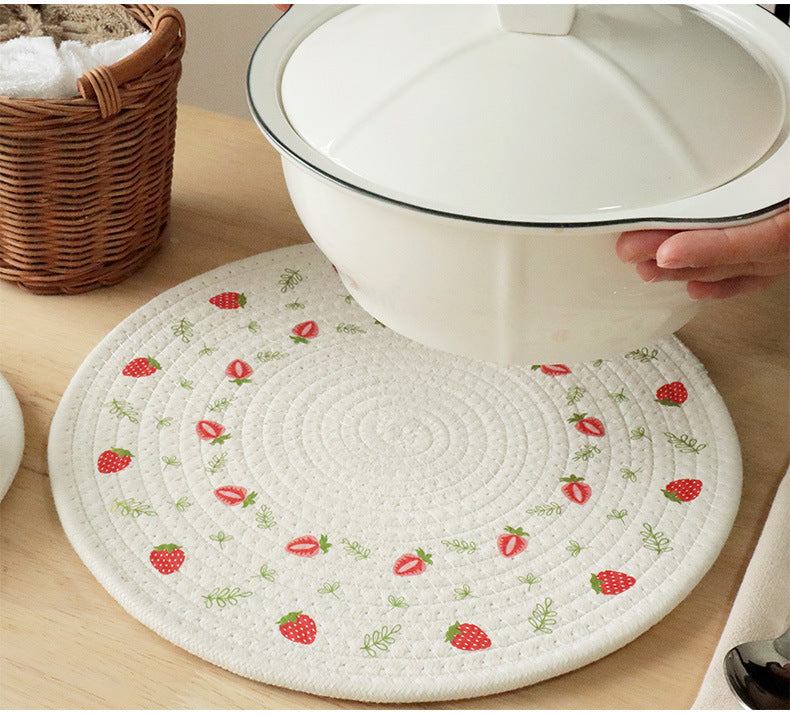 Nordic Cotton Printed Placemat Tray Cushion Coaster