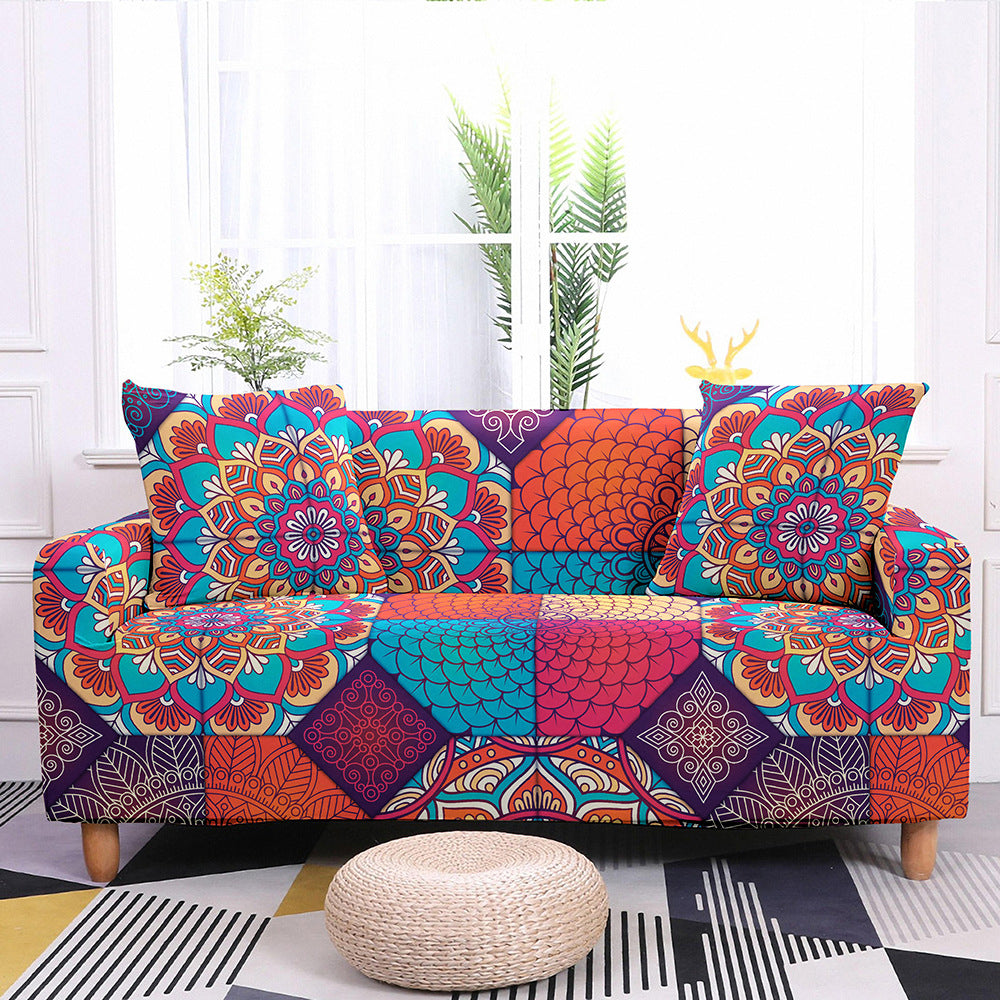 Boho Style Sofa All-inclusive Non-slip Elastic Cover