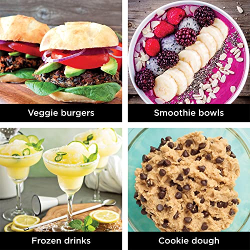 Ninja SS351 Foodi Power Blender & Processor System 1400 WP Smoothie Bowl Maker & Nutrient Extractor* 6 Functions for Bowls, Spreads, Dough & More, smartTORQUE, 72-oz.** Pitcher & To-Go Cups, Silver