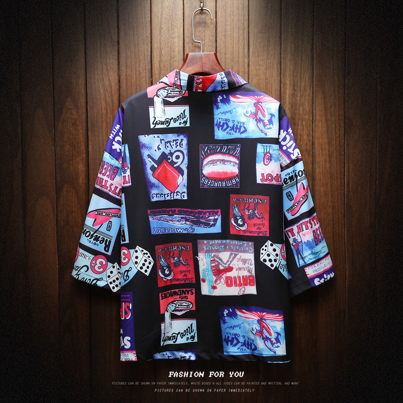 Summer ethnic style men's cardigan