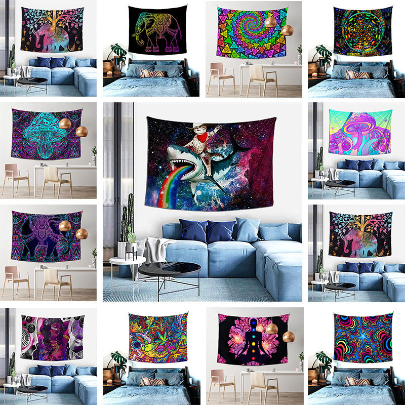 Boho Style Room Decoration Live Background Wall Blanket Tapestry