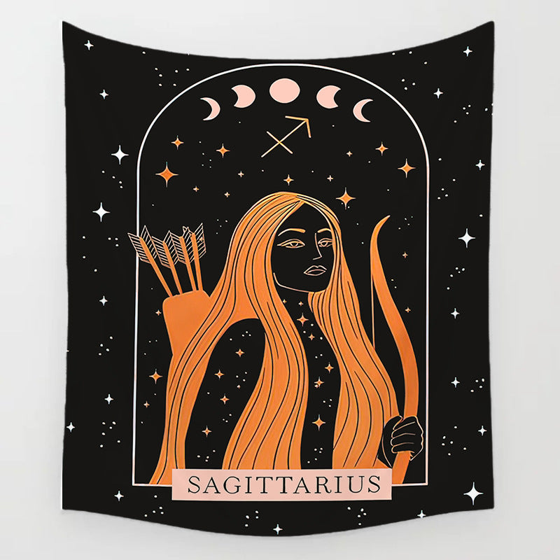 The Background Of The Sun Moon And Stars Decorates The Room Tapestry