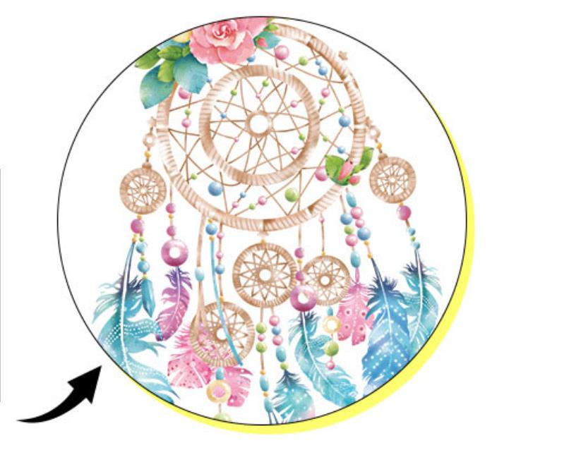 Feather dream catcher sticker