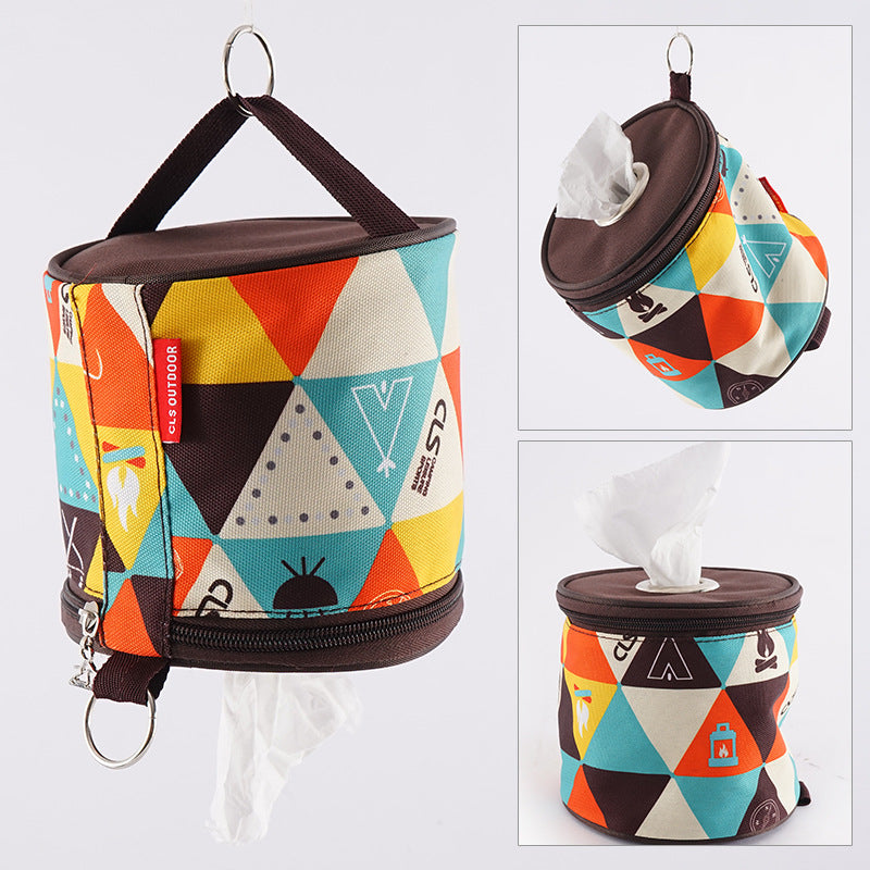 Outdoor Camping Folding Ethnic Style Paper Box