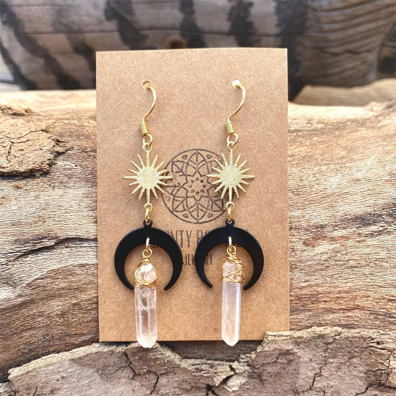 Women's Boho Crystal Alloy Quartz Earrings
