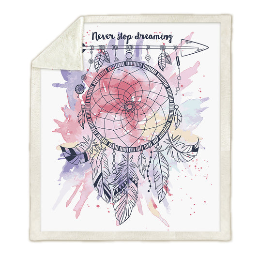 Fashionable digital printing dream catcher blanket