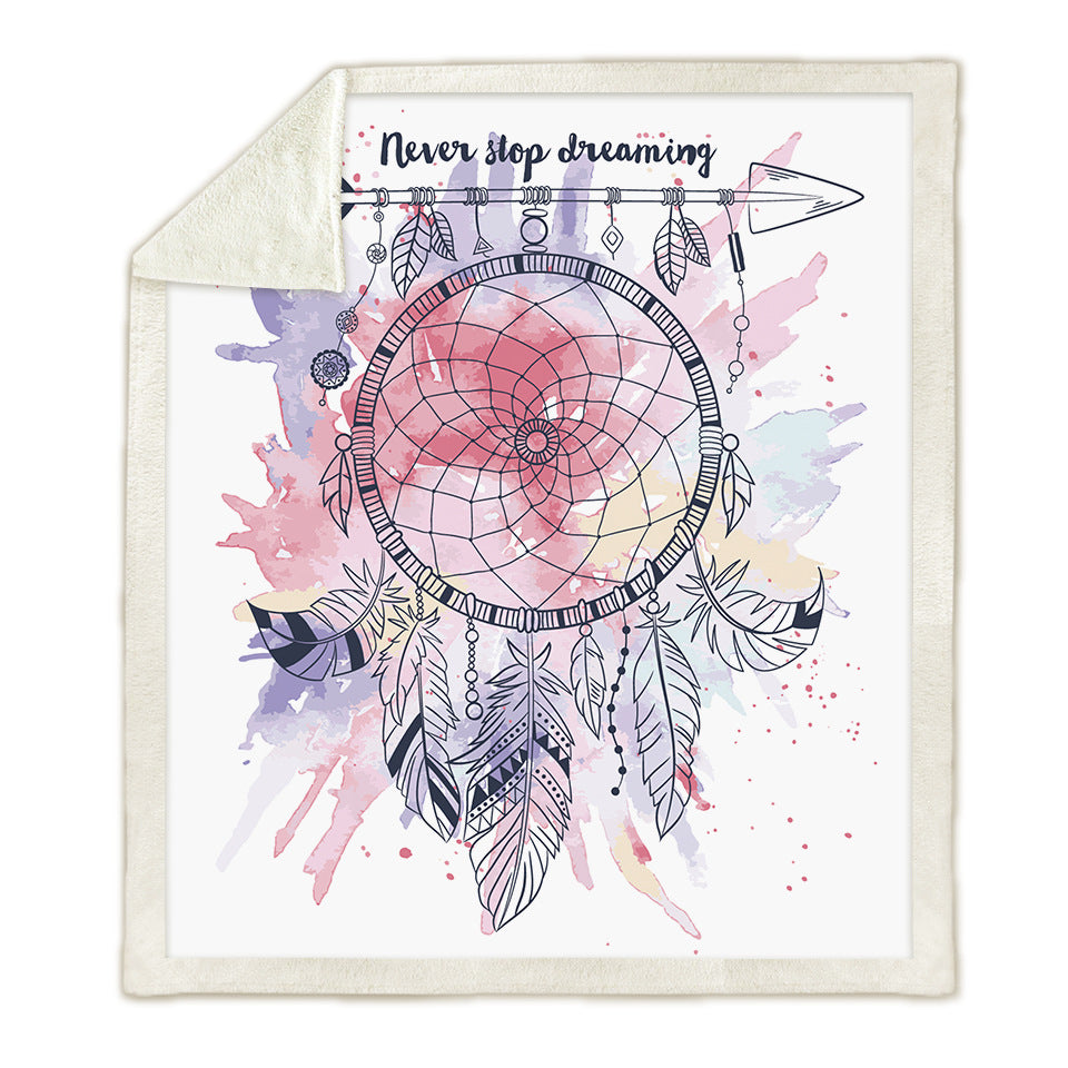 Fashionable digital printing dream catcher blanket