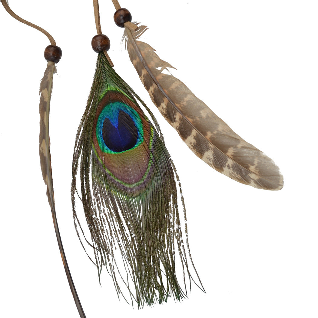 Peacock feather headband popular hair band
