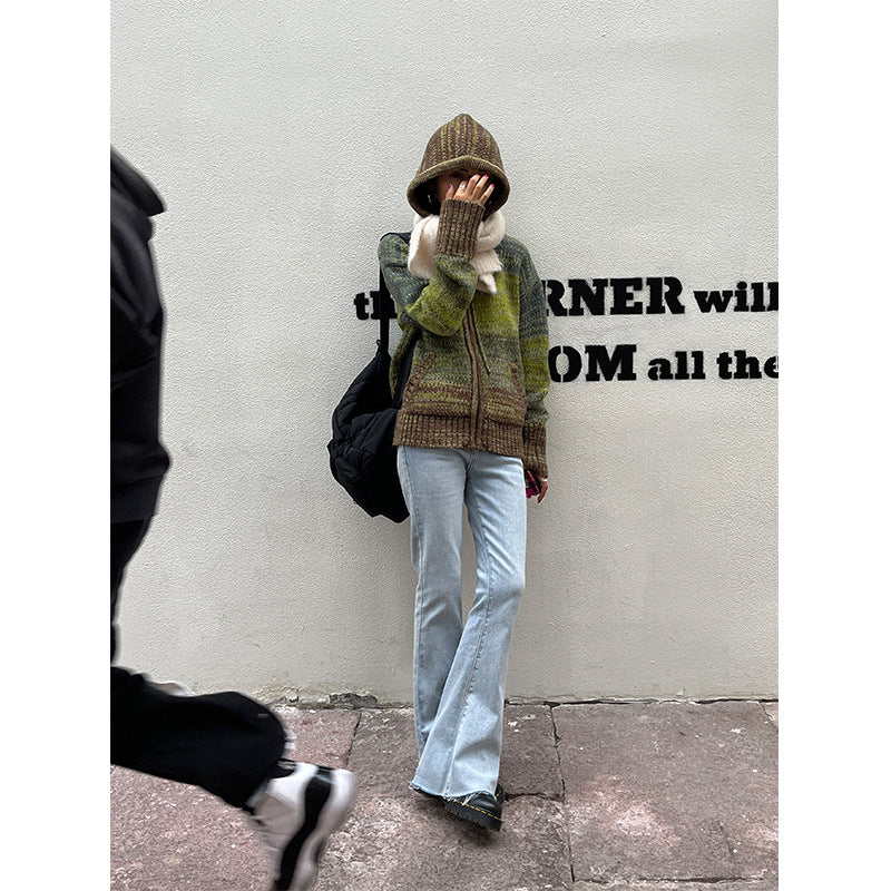 Thickened Short Winter Cardigan Women's Sweater Coat