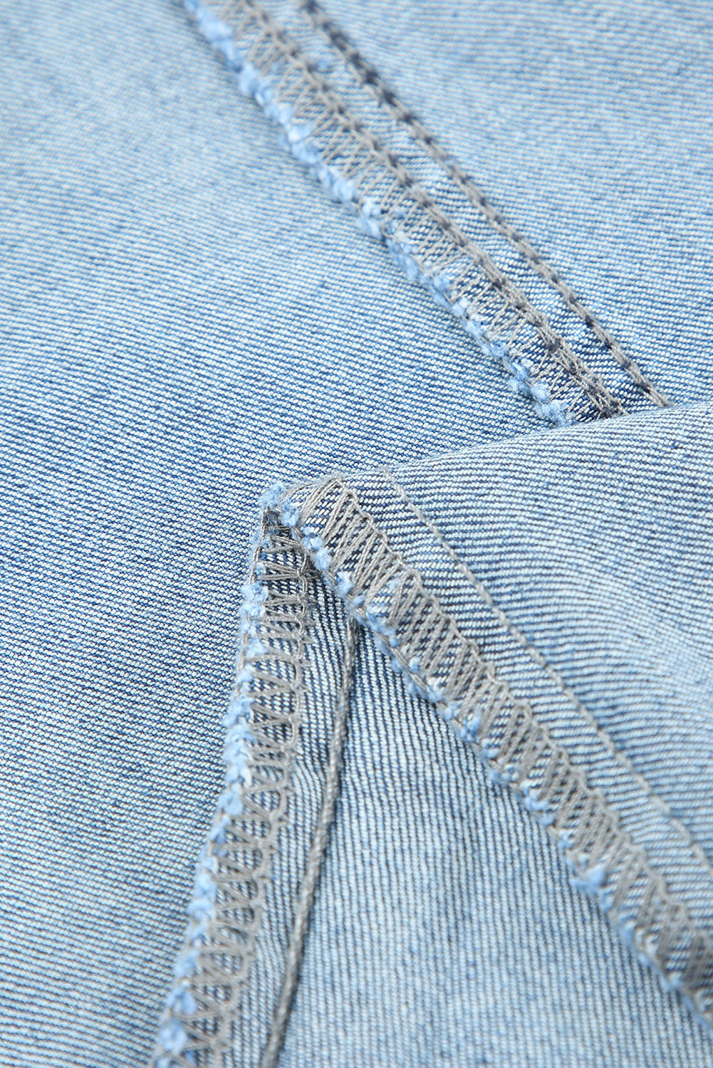 Multicolor Distressed Bell Bottom Denim Pants