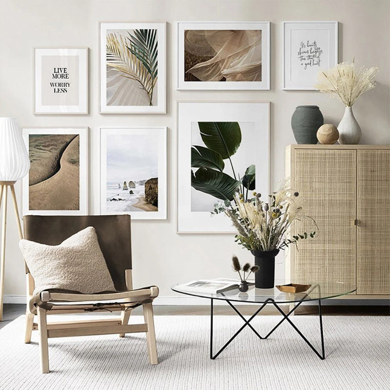 Fashion Minimalist Nordic Bedroom Seascape Painting Core