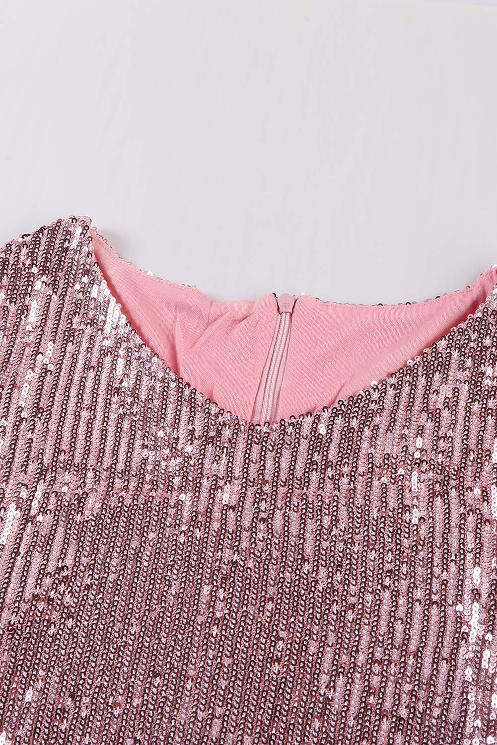 Sequin Fringe Sleeve Party Maxi Evening Dress