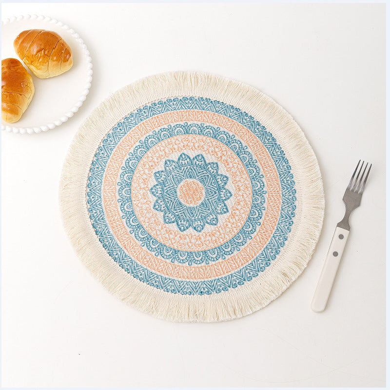 Bohemian Mandala Cotton Placemat Nordic Fabric