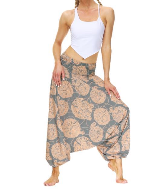 Boho Print Women's Sports Fitness Yoga Bloomers