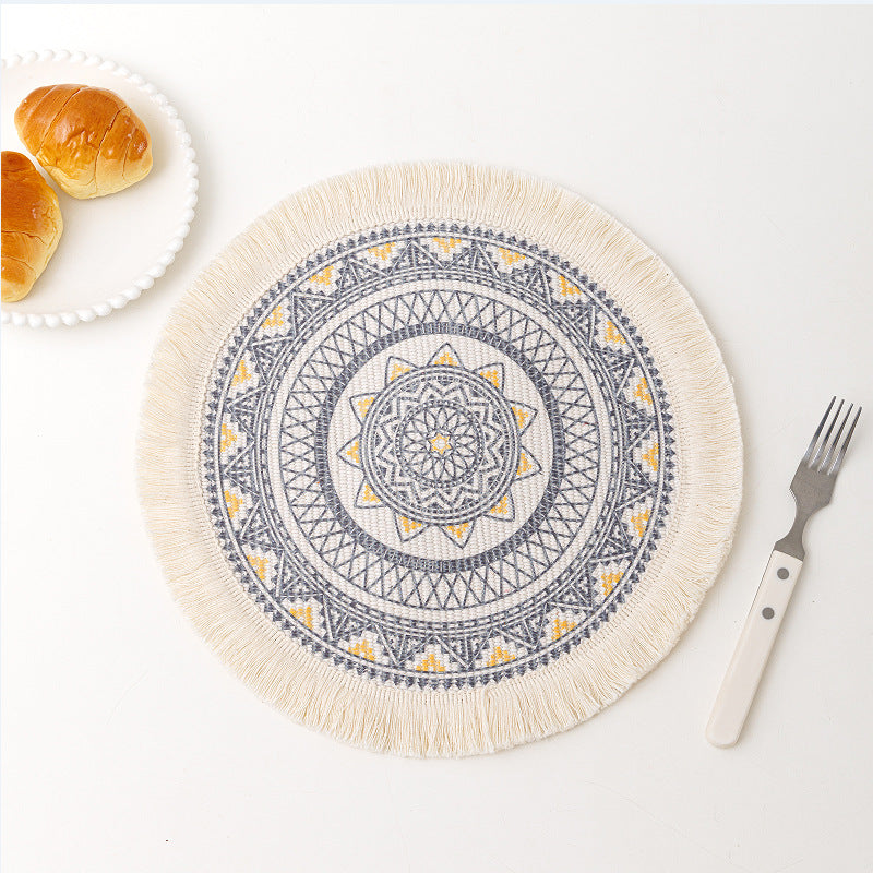 Bohemian Mandala Cotton Placemat Nordic Fabric