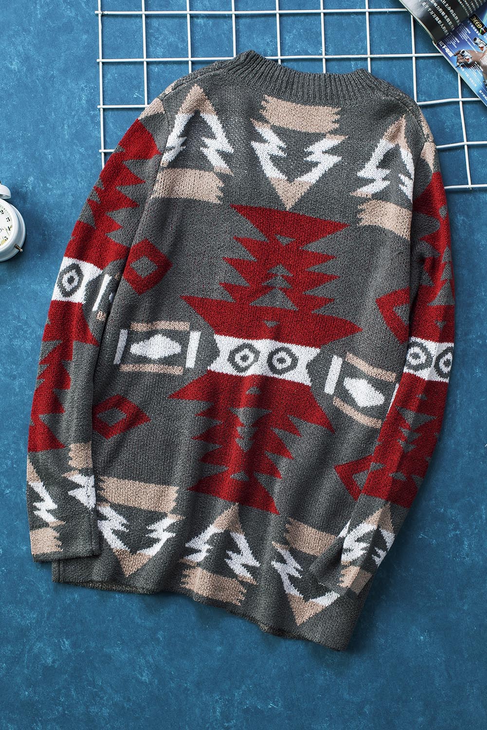 Moraga Pocketed Aztec Cardigan