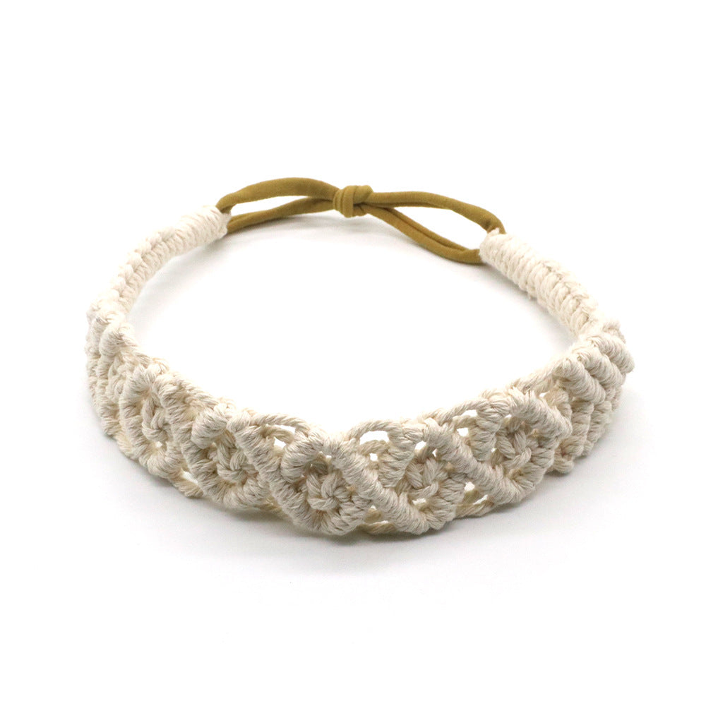 New Boho Hand Braided Cotton Rope Headband