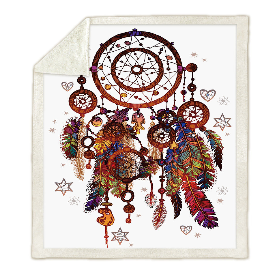 Fashionable digital printing dream catcher blanket